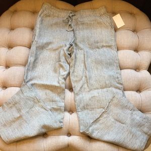 Pin stripe linen pants